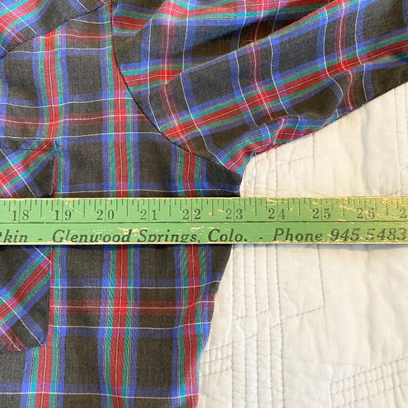 Vintage Ely Cattleman Plaid Button Down Shirt 16/35 - Picture 4 of 5